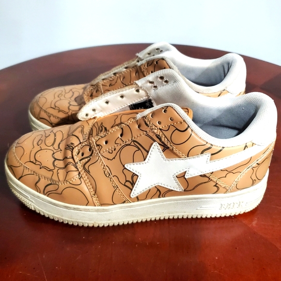 Bape Shoes - Wmns Bapesta 'Lined Camo - Beige'